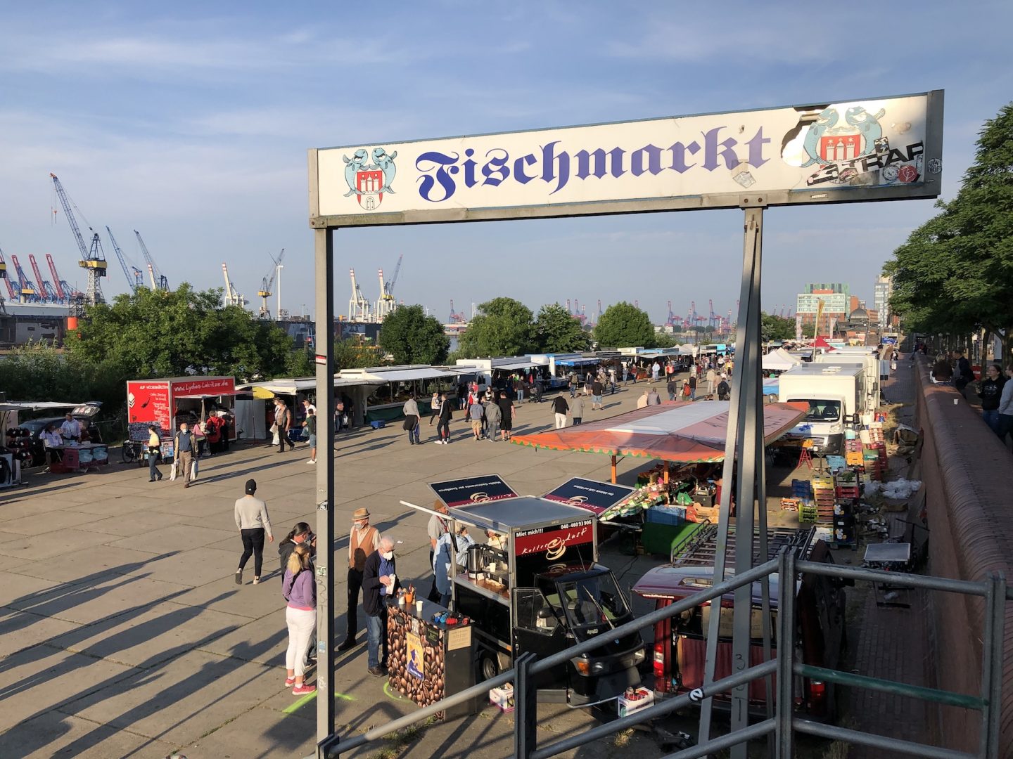 Fischmarkt Originale Feiern Wiederer Ffnung Fink Hamburg