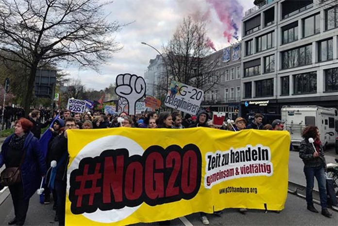 G20-Gegner kämpfen gegen das Demonstrationsverbot. Foto: G20-Demobündnis 