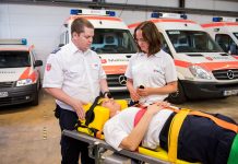 Wie sich ehrenamtliche Helfer auf G20 vorbereiten Die Malteser simulieren Unfallsituationen.