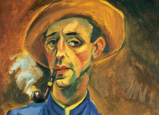 Die Geschichten hinter Max Pechsteins Bildern Selbstporträt von Max Pechstein aus dem Jahre 1918