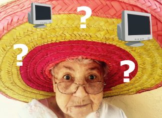 7 Sätze, die Eltern vor dem Computer sagen Computer + Eltern = Fragezeichen. Bild: pixabay / Grafik: Johanna Röhr