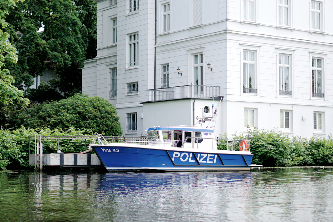 Trump Bewachung Gästehaus Hamburg