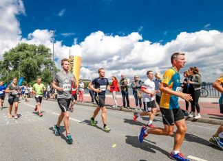 Hier gibt es Sperrungen Der "hella hamburg halbmarathon" findet am 25. Juni statt. Foto: BMS Sportveranstaltungen GbR