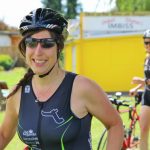 Martina nach dem Radfahren