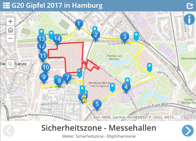 Zum G20-Gipfel wird es zahlreiche Einschränkungen im Verkehr in Hamburg geben, zum Beispiel wegen der Sicherheitszonen