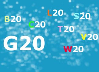 Women20, Labour20 und Youth20. 20-What? Die offiziellen Beteiligungsgruppen zum G20-Gipfel. Grafik: Agata Strausa