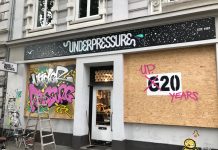 Läden in der Schanze verbarrikadiert Läden in der Schanze werden verbarrikadiert