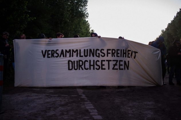 Im Protestcamp Entenwerder. Foto: Lukas Schepers
