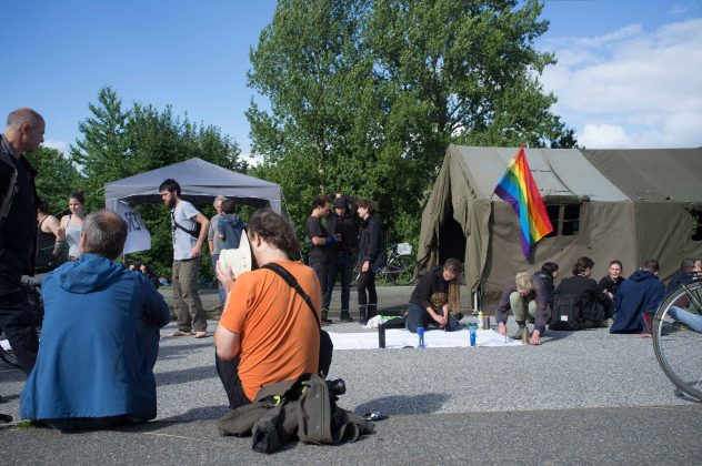 Antikapitalistisches Protestcamp Elbpark Entenwerder