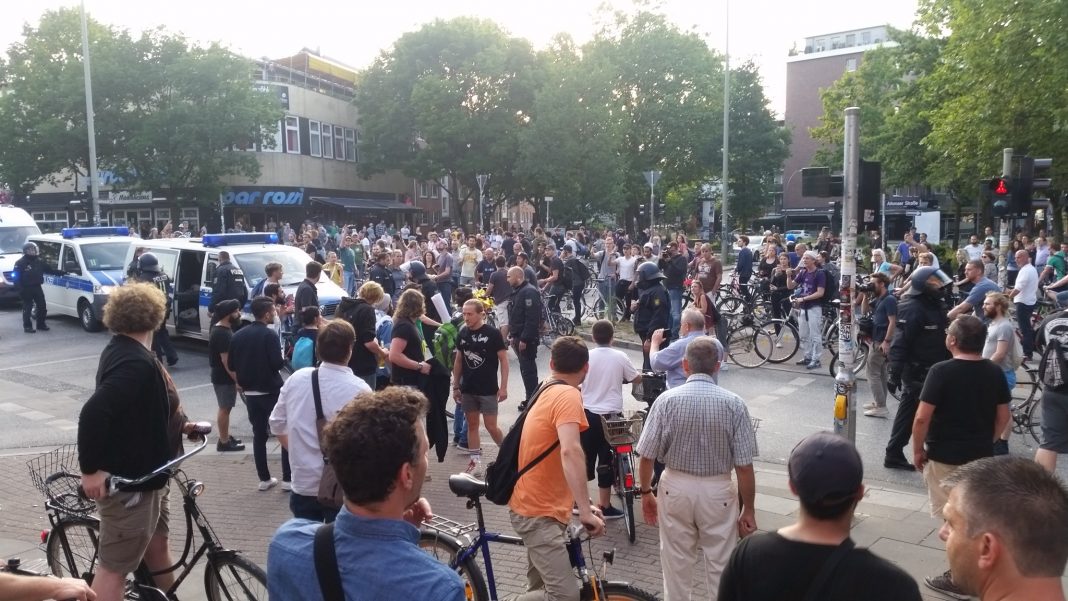 Fahrrad-Demo Colourful Mass Hamburg G20