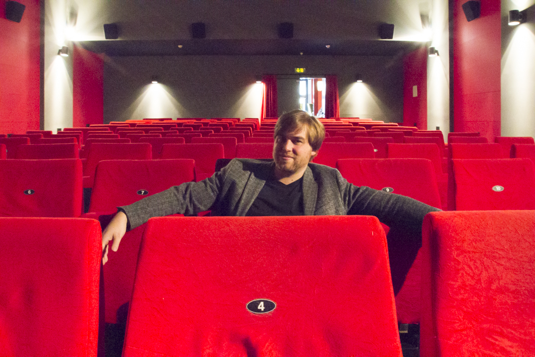 Nick Jansen in seinem Studio-Kino in St. Pauli.