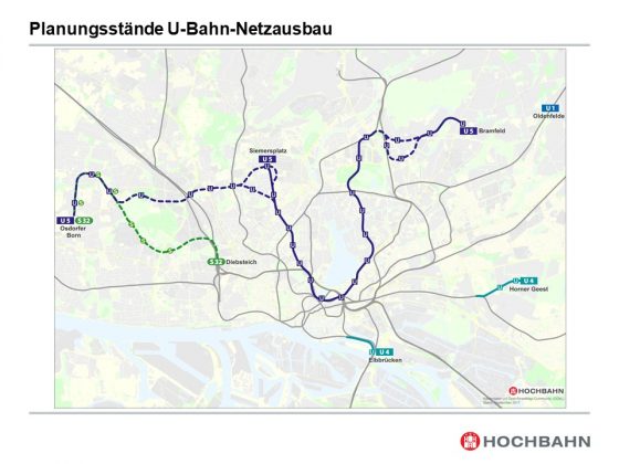 Hamburger Senat Beschließt Verlängerung Der U Bahn Linie U5 Bis Nach Lurup Und Osdorfer Born - z4zs9zt