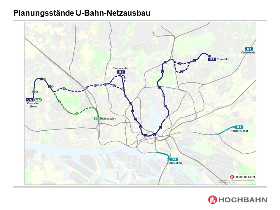 Neue U-Bahn Linie U5