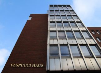 Schwere Wasserschäden im Vespucci-Haus Sandtorkai