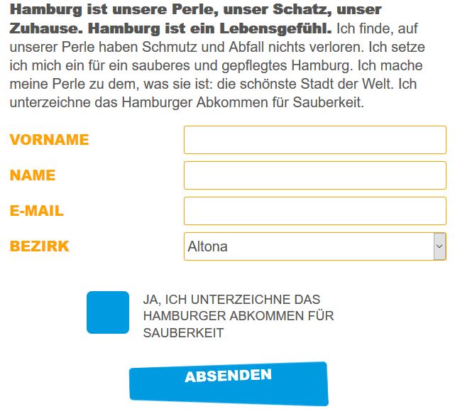 Botschafter von "Sauberes Hamburg". Screenshot: www.sauberes.hamburg.de