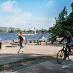 Jogger und Radfahrer an der Alster_Vallbracht_160603