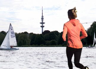 Hamburg in Gifs: Schaulaufen an der Alster Joggen auf der Alsterrunde