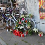 Das Ghostbike an der Unfallstelle in Eimsbüttel