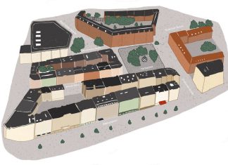 Der Hansaplatz bei Tag Hansaplatz Karte