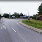 Gasexplosion in Wilhelmsburg An der Kreuzung Pollhornbogen/Georg-Wilhelm-Straße war die Straßendecke durch die Gasexplosion etwa einen halben Meter angehoben worden.
