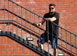 Interviews Gaming Komponist Ari Pulkkinen an der HAW Hamburg. Foto: Ted Koob