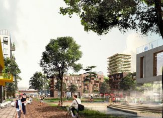 Oberbillwerder: Ein neuer Stadtteil entsteht So könnte das Zentrum des Bahnquartier aussehen. Foto: Adept mit Karres Brandes