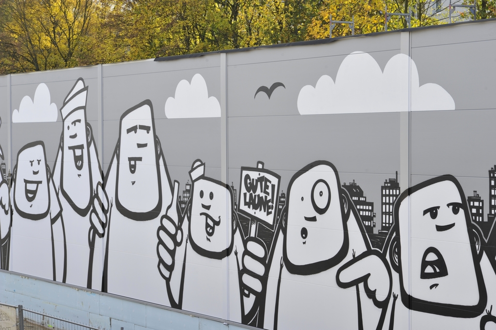 Street-Art vom Hamburger Künstler Rebelzer. Foto: Hochbahn