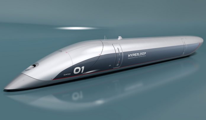 So sehen die ersten Transportkapseln des Hyperloops aus. Foto: Hyperloop Transportation Technologies