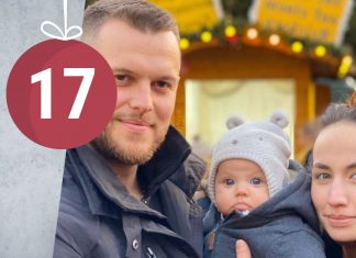 “In Russland kommt der Weihnachtsmann an Silvester” Junge Eltern zu Weihnachten mit Baby