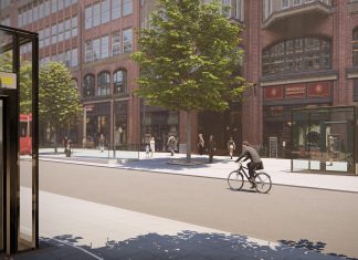 Keine Busse mehr auf der Mönckebergstraße Visualisierung der geplanten Fahrstühle auf der Mönckebergstraße.