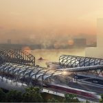 Nächster S-Bahn-Halt: Elbbrücken Hamburg Elbbrücken bekommt eine S-Bahn-Haltestelle. Ein Skywalk verbindet U- mit S-Bahn. Foto: gmp (Architekten Gerkan, Marg und Partner)