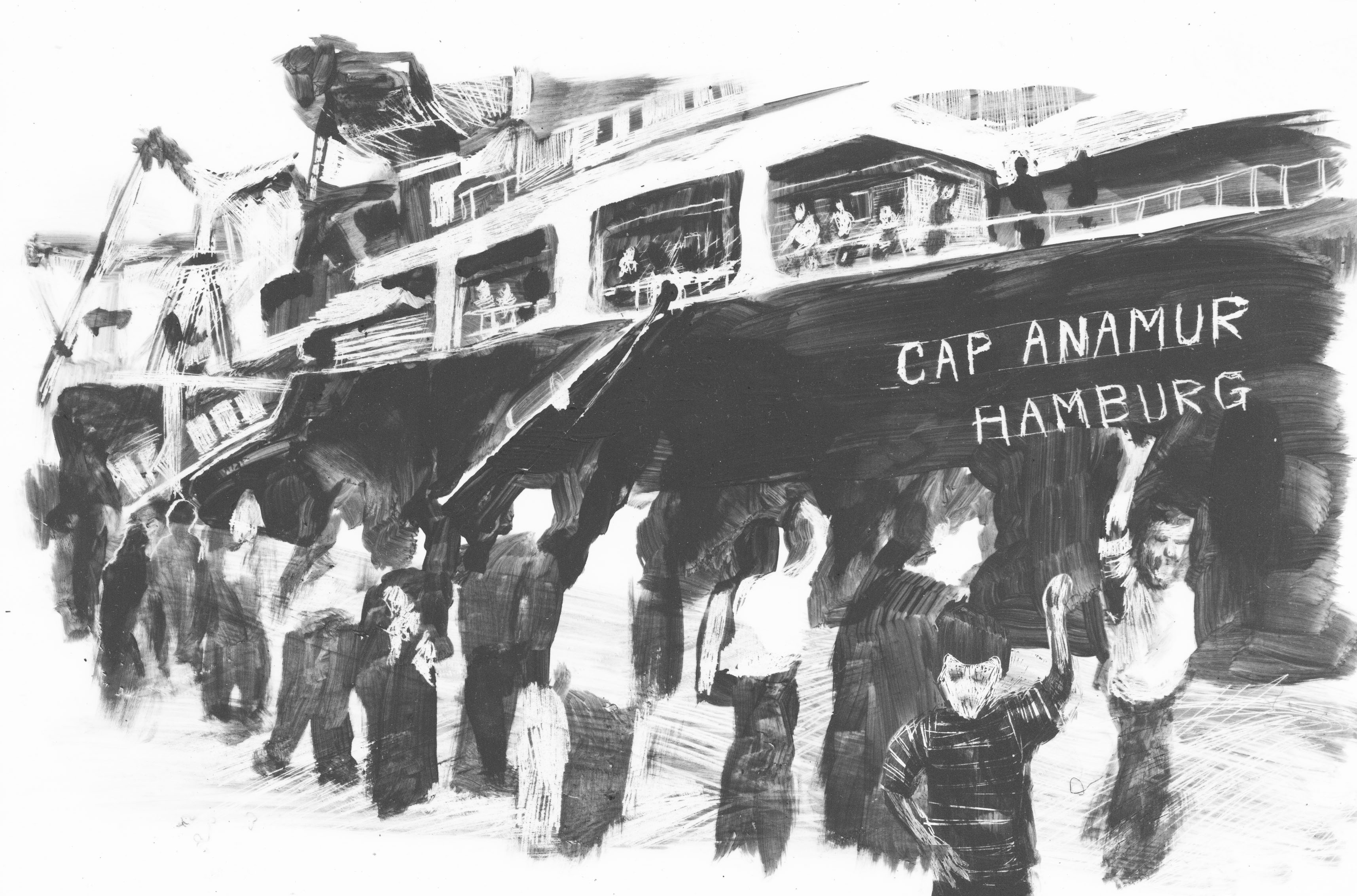 Eine Illustration der Cap Anamur von Jasper Zschörnig.