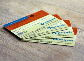 Hamburger Ärztekammer bedauert Entscheidung zur Organspende Organspendeausweise auf Tisch. Bei einer Neuregelung zur Organspende würde er überflüssig.