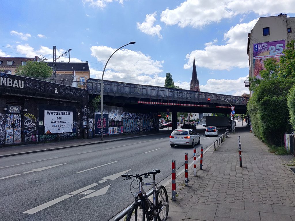 Die Sternbrücke in Hamburg-Altona sorgt für viel Gesprächsstoff. Foto: Jonathan Schanz