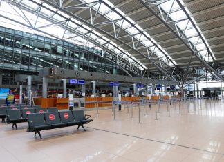 Reiseverkehr am Hamburg Airport nimmt zu Der Hamburger Flughafen ist leer.