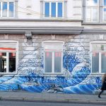Philipp Kabbe, Graffito an einer Häuserwand in Hamburg-Ottensen