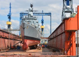 Schiffbau-Zulieferer durch Corona getroffen Schiffbau in Werft Blohm und Voss