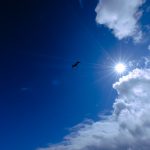 Volle Strände und überfüllte Orte am langen Wochenende Blauer Himmel und Sonnenschein