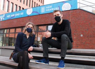 FINK Funk: Die FINK-Redaktion von morgen Lucas und Aniko auf dem HAW Campus