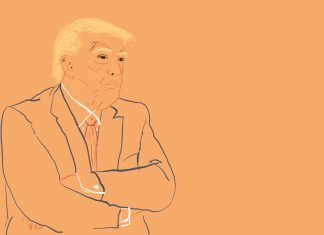 Trump und seine Skandale Donald Trump verschränkt die Arme