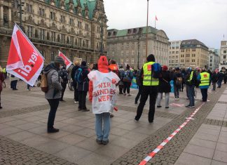 Warnstreik von Pflegekräften und Kitas in Hamburg Warnstreik in Hamburg