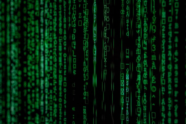 grüner Computercode