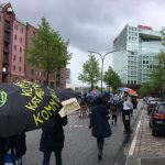 “Klimakrise auf dem Schirm” Extinction Rebellion Demonstration Medienaktionstag