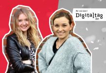 FINK Funk: Digitalisierung im Journalismus Titelbild mit Moderatorin Alina Pinckvoß und Gast Laura Wrobel