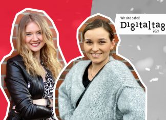 FINK Funk: Digitalisierung im Journalismus Titelbild mit Moderatorin Alina Pinckvoß und Gast Laura Wrobel