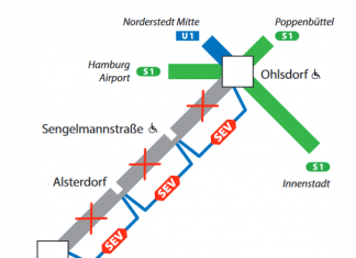 U1-Sperrung zwischen Ohlsdorf und Lattenkamp Die U1 wird von Freitag bis Sonntag zwischen Ohlsdorf und Lattenkamp gesperrt. Grund sind Gleis- und Brückenbauarbeiten.