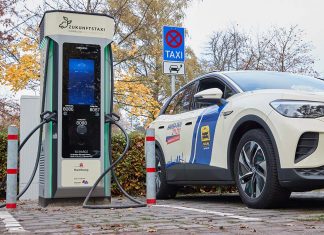 Erste Ladestation für E-Taxis eröffnet Ladestation, E-Taxis, elektrischer Taxistand, Antriebswende