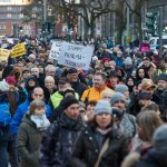 Verschärfte Corona-Maßnahmen für Versammlungen Anti-Corona-Demonstration in Hamburg.