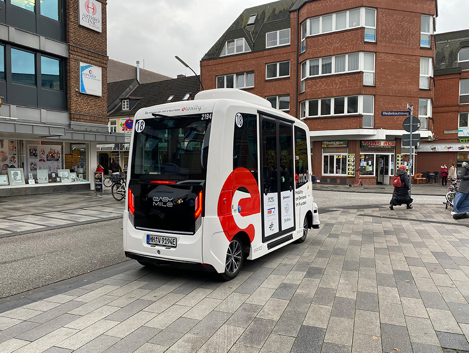 Emoin, selbstfahrende Busse, autonome Busse, Zukunft, Mobilität