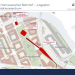 Lageplam denk.mal Hannoverscher Bahnhof. Foto: HafenCity Hamburg GmbH